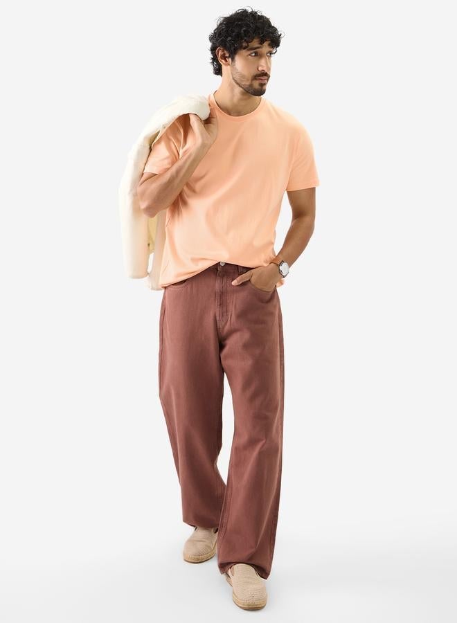 ذا سوليد ستور تيشيرت انترلوك سادة بأكمام قصيرة - Image 2